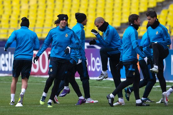 UEFA Champions League. Real Madrid holds training session