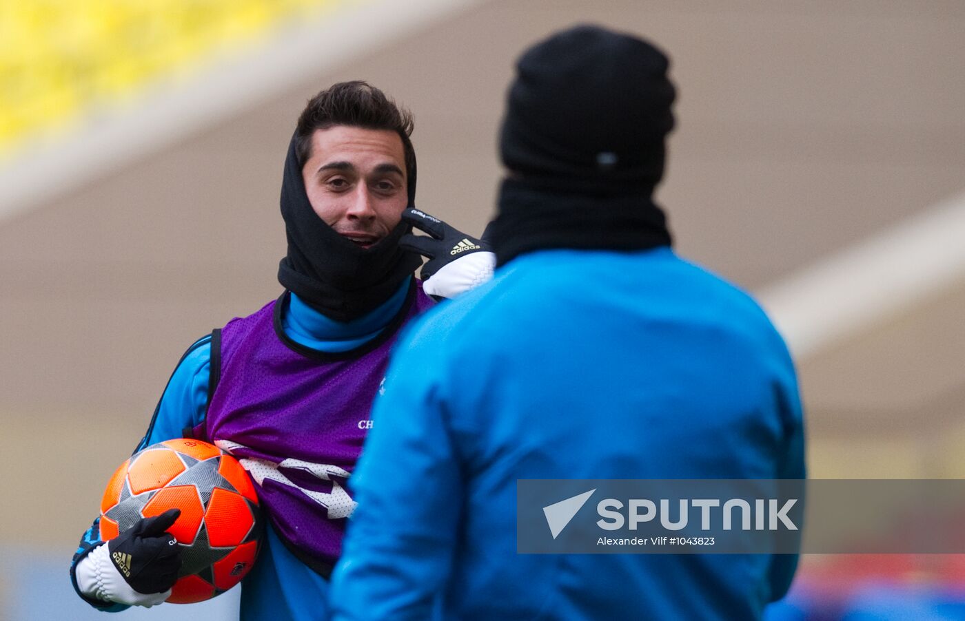 UEFA Champions League. Real Madrid holds training session