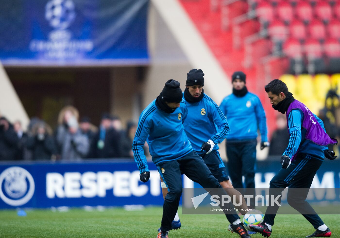 UEFA Champions League. Real Madrid holds training session