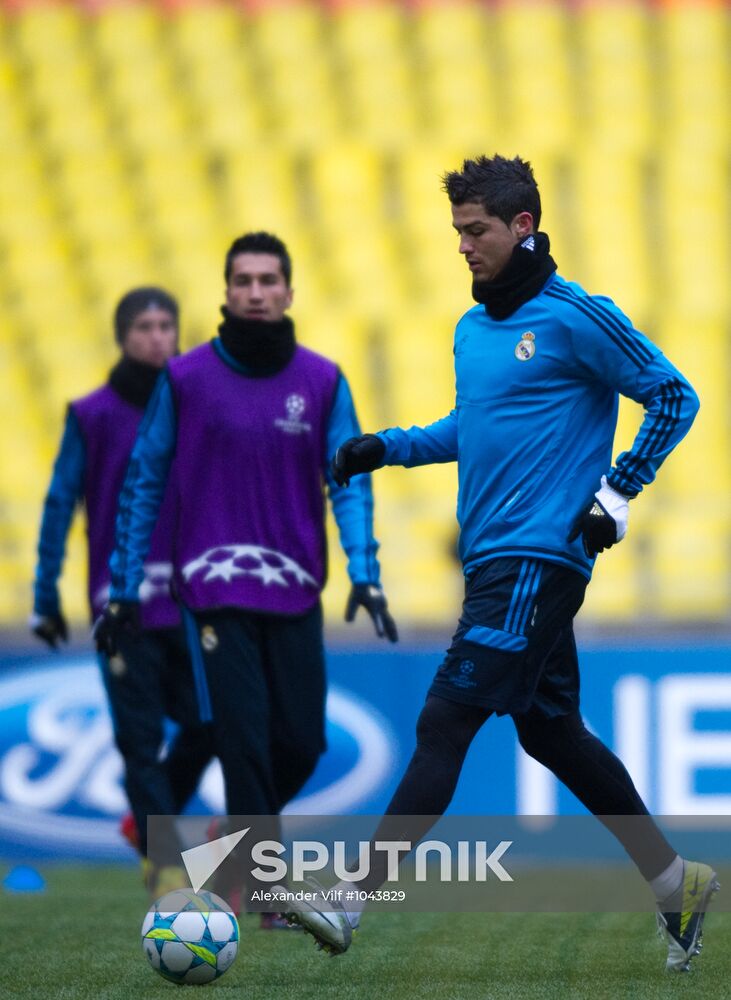 UEFA Champions League. Real Madrid holds training session