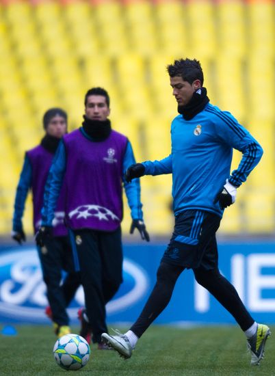 UEFA Champions League. Real Madrid holds training session