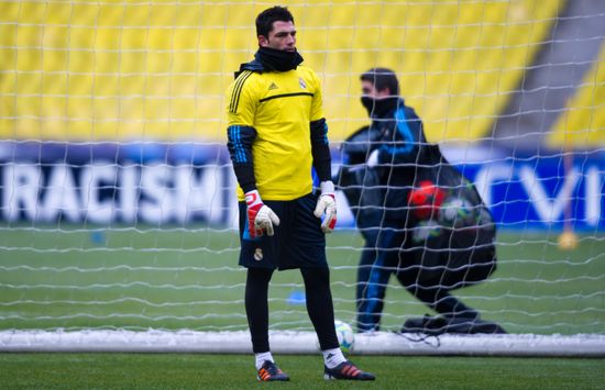 UEFA Champions League. Real Madrid holds training session