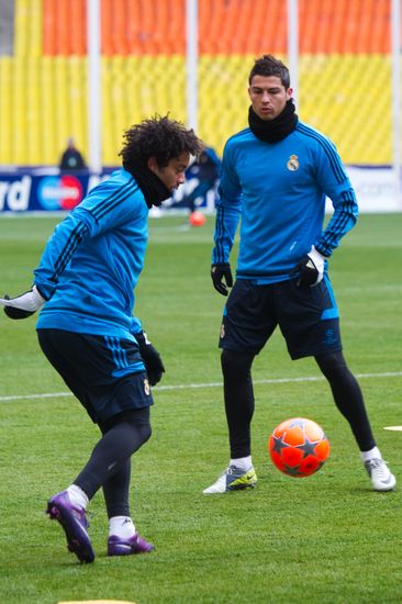 UEFA Champions League. Real Madrid holds training session