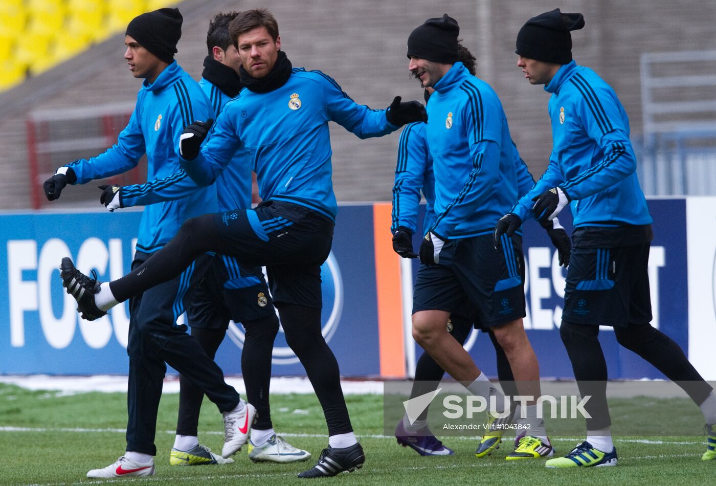 UEFA Champions League. Real Madrid holds training session