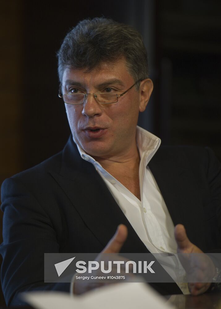 Boris Nemtsov at Gorki residence