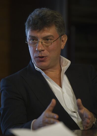 Boris Nemtsov at Gorki residence