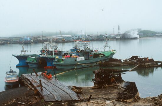 View of South-Kurilsk