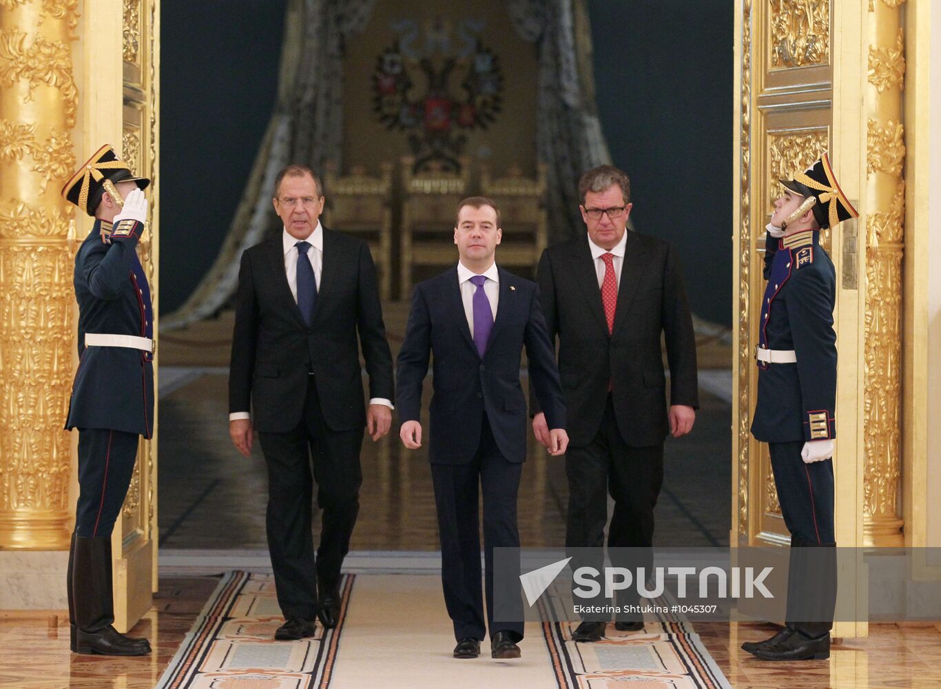 Foreign ambassadors present credentials to Dmitry Medvedev