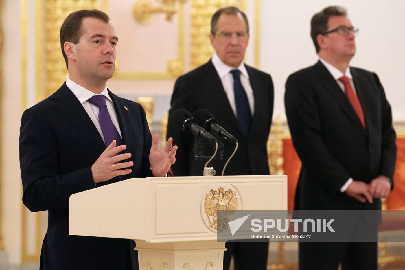Ambassadors present credentials to Dmitry Medvedev