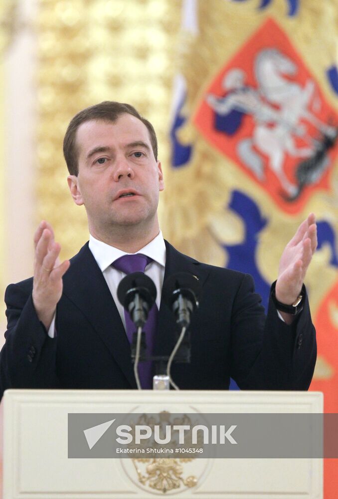Ambassadors present credentials to Dmitry Medvedev