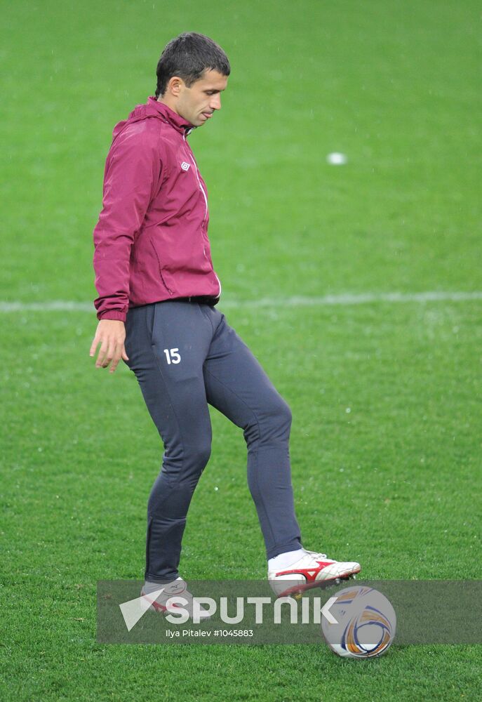 UEFA Europa League. FC Rubin Kazan holds training session