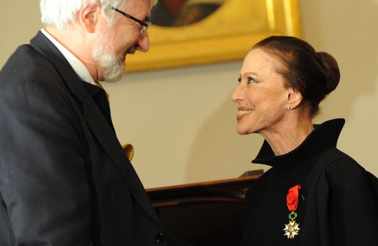 Order of Legion of Honor presented to Maya Plisetskaya