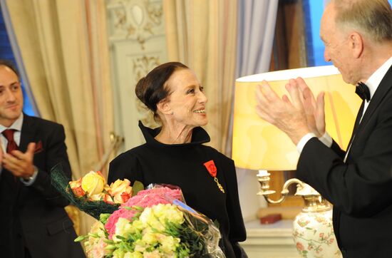 Order of Legion of Honor presented to Maya Plisetskaya