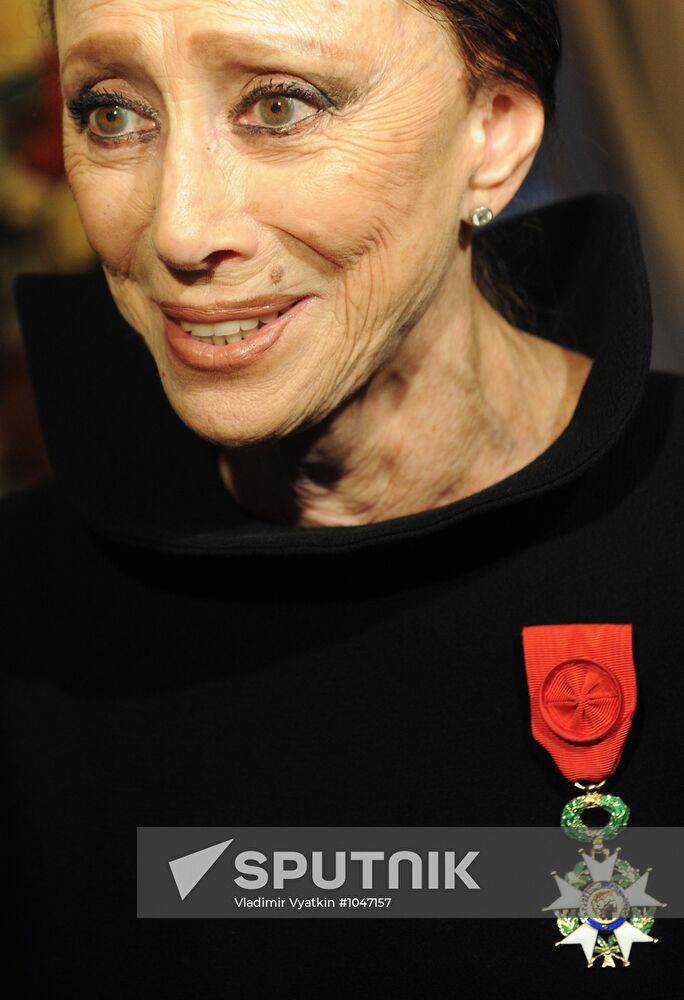 Order of Legion of Honor presented to Maya Plisetskaya
