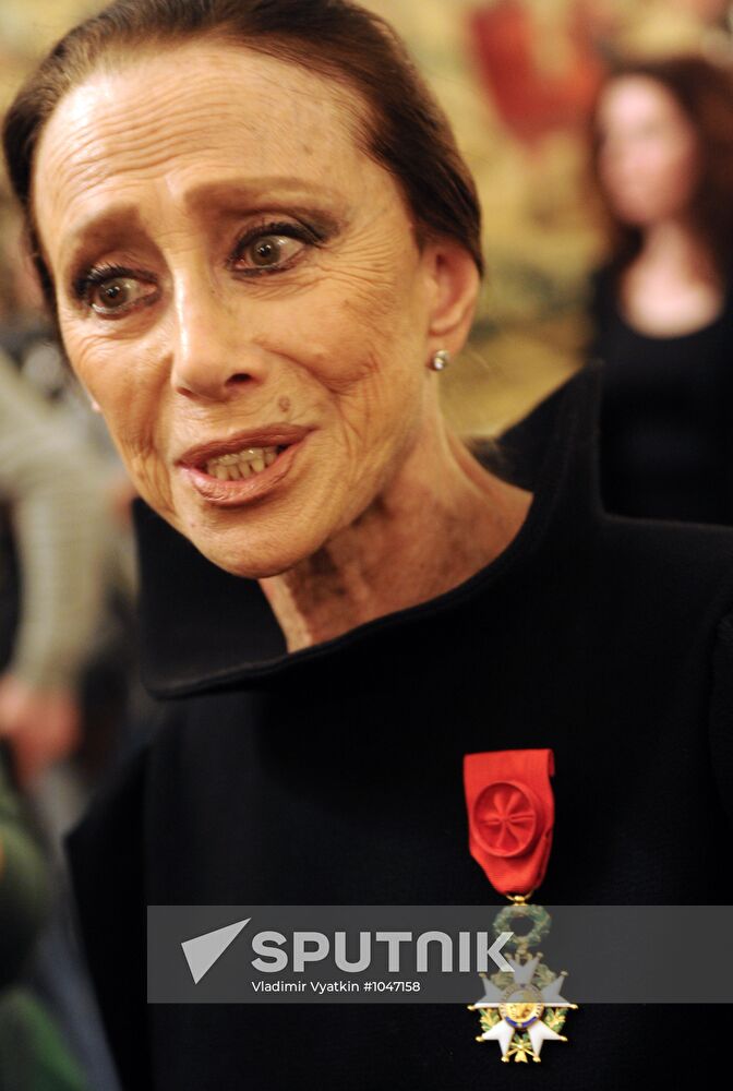 Order of Legion of Honor presented to Maya Plisetskaya