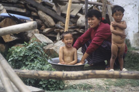 Bhutanese children