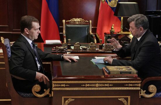 Dmitry Medvedev holds meetings on February 24, 2012