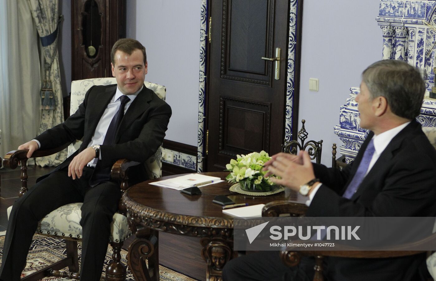 Dmitry Medvedev meets with Almazbek Atanbayev