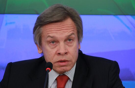 News conference by State Duma member Alexei Pushkov