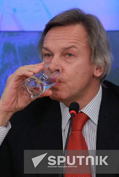 News conference by State Duma member Alexei Pushkov