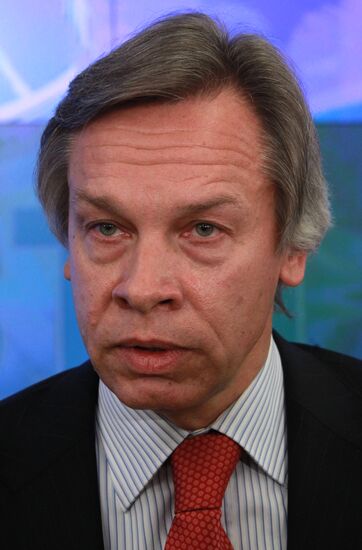 News conference by State Duma member Alexei Pushkov