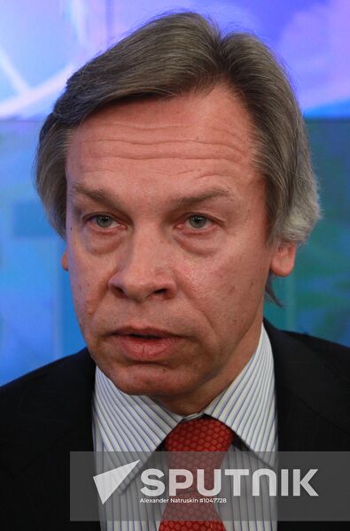 News conference by State Duma member Alexei Pushkov