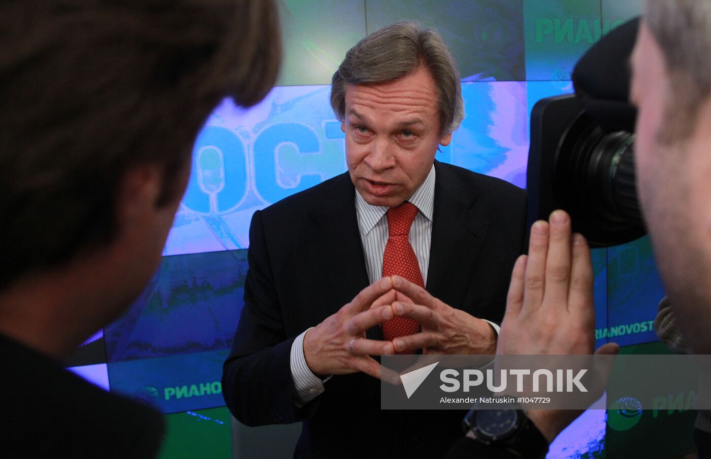 News conference by State Duma member Alexei Pushkov