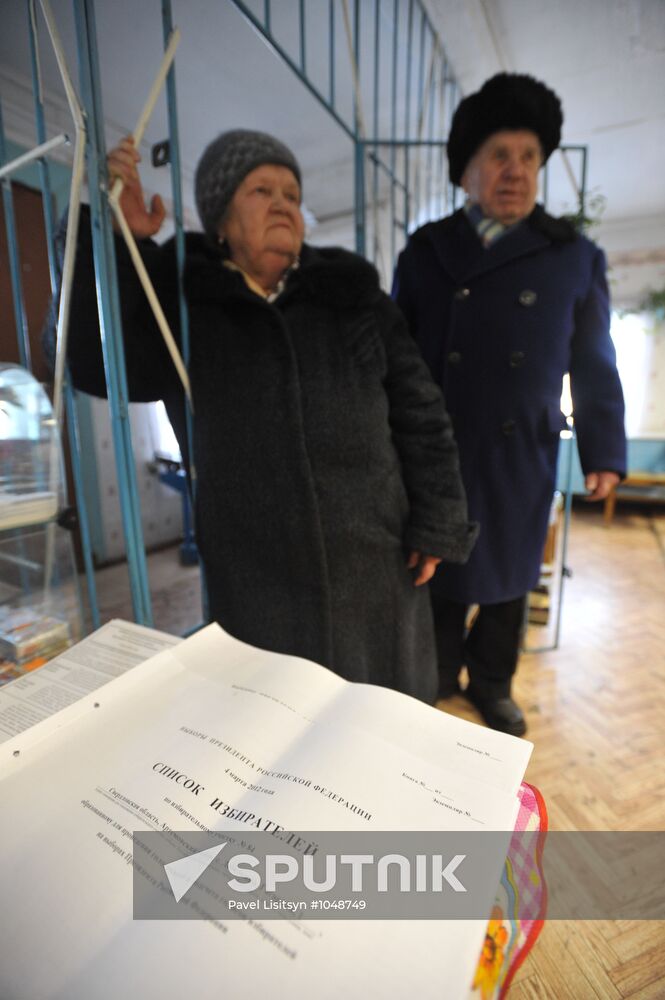 Early voting in Russian presidential elections