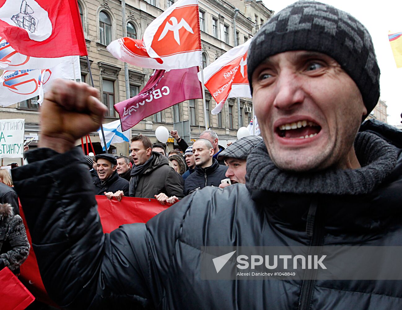 For Fair Elections rally in St Petersburg