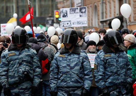 Rally "For Fair Elections" in St Petersburg