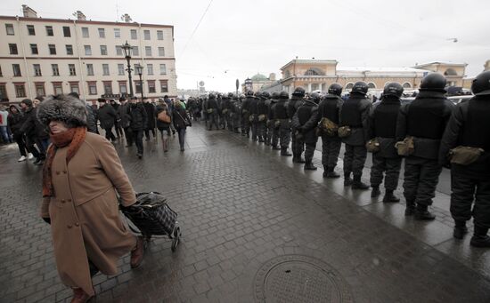 Rally "For Fair Election" in St Petersburg