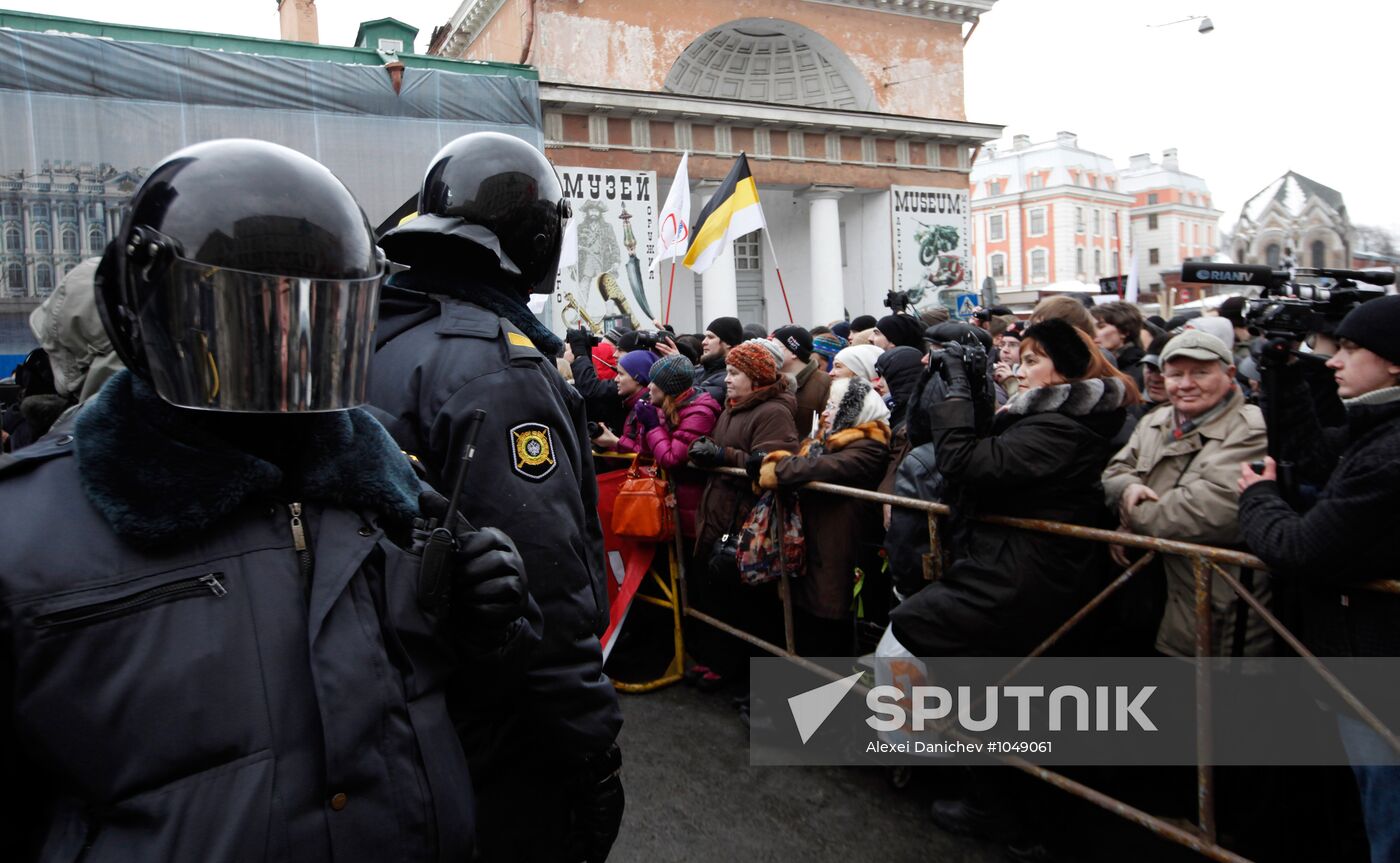 Rally "For Fair Elections" in St Petersburg
