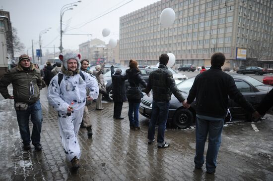 White Circle rally staged in Moscow