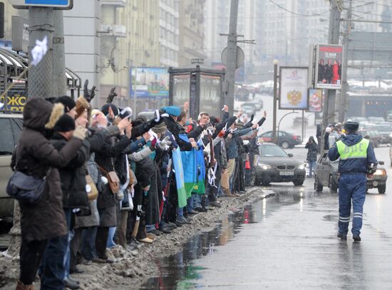 White Circle rally staged on Moscow's Garden Ring