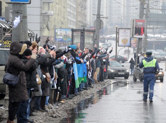White Circle rally staged on Moscow's Garden Ring