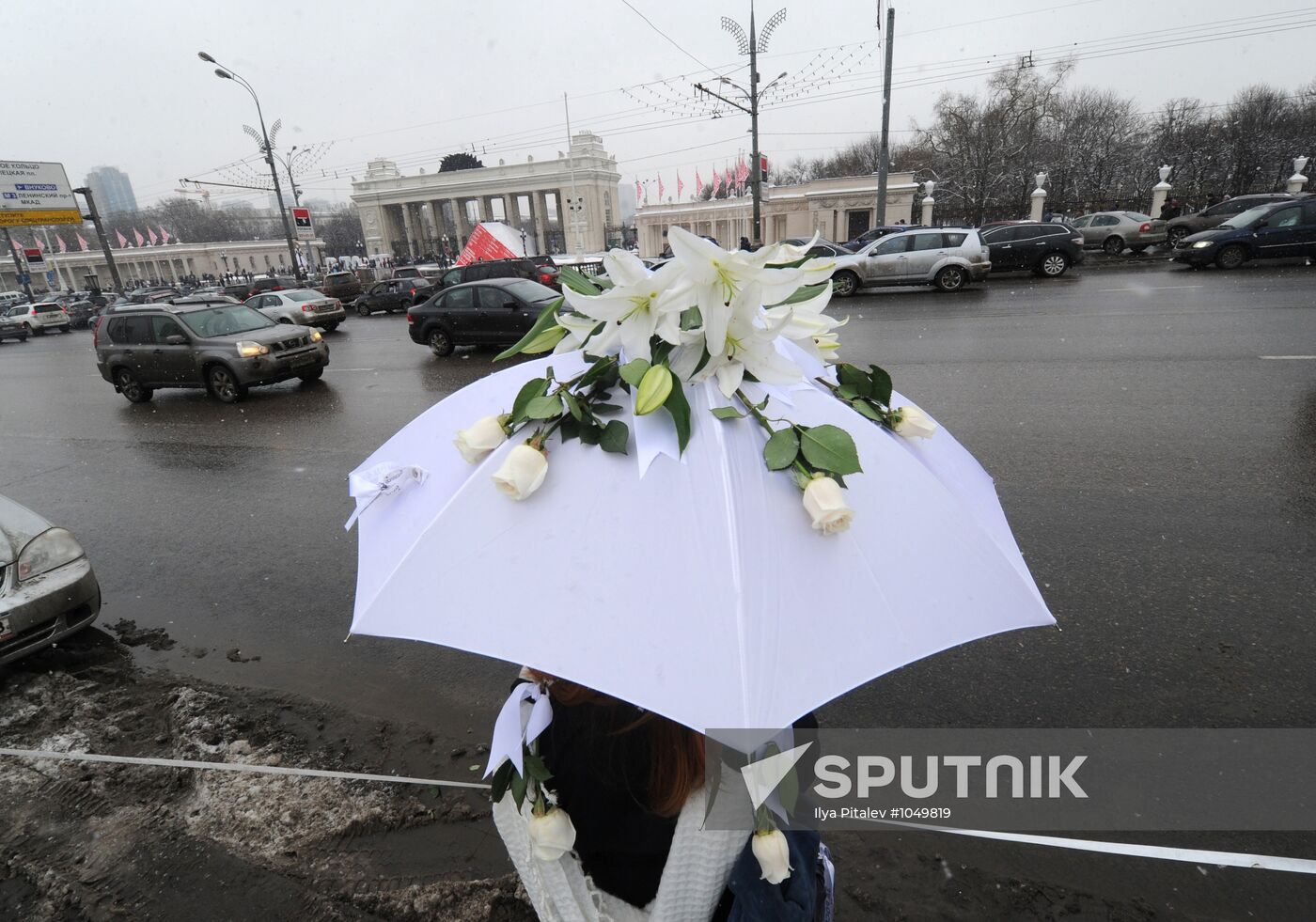White Circle rally staged on Moscow's Garden Ring