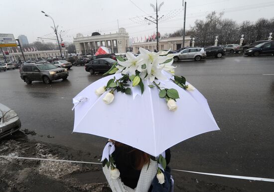 White Circle rally staged on Moscow's Garden Ring