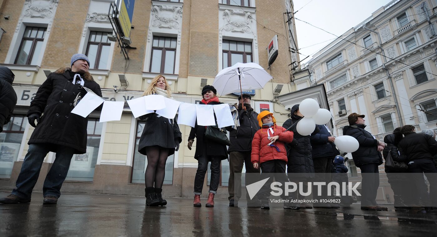 White Circle rally staged in Moscow