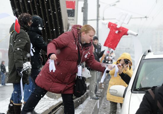 White Circle rally staged on Moscow's Garden Ring