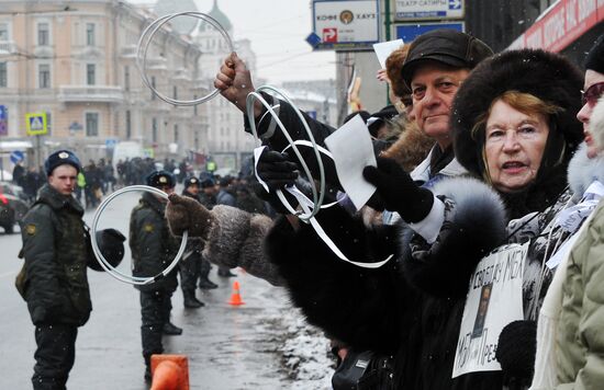 White Circle rally staged in Moscow