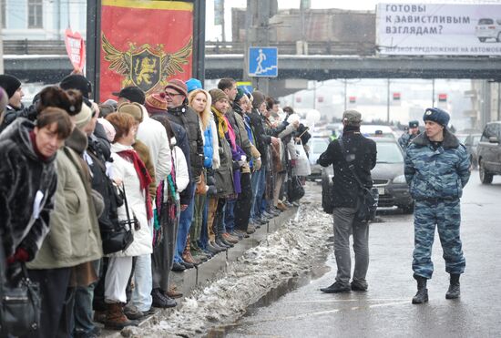 White Circle rally staged in Moscow