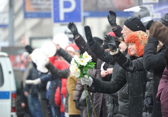 White Circle rally staged in Moscow