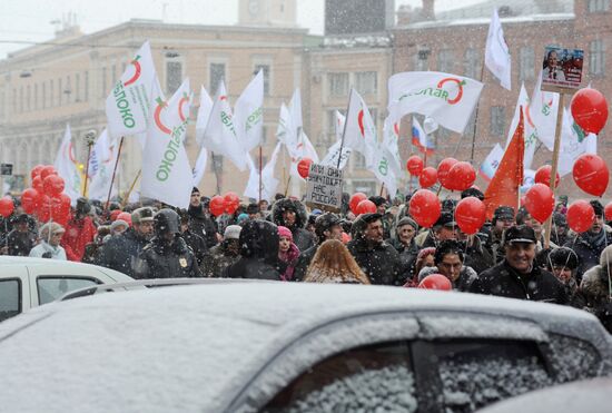 For Fair Election rally staged in St. Petersburg