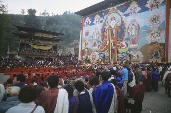Paro Tsechu Festival, in Bhutan