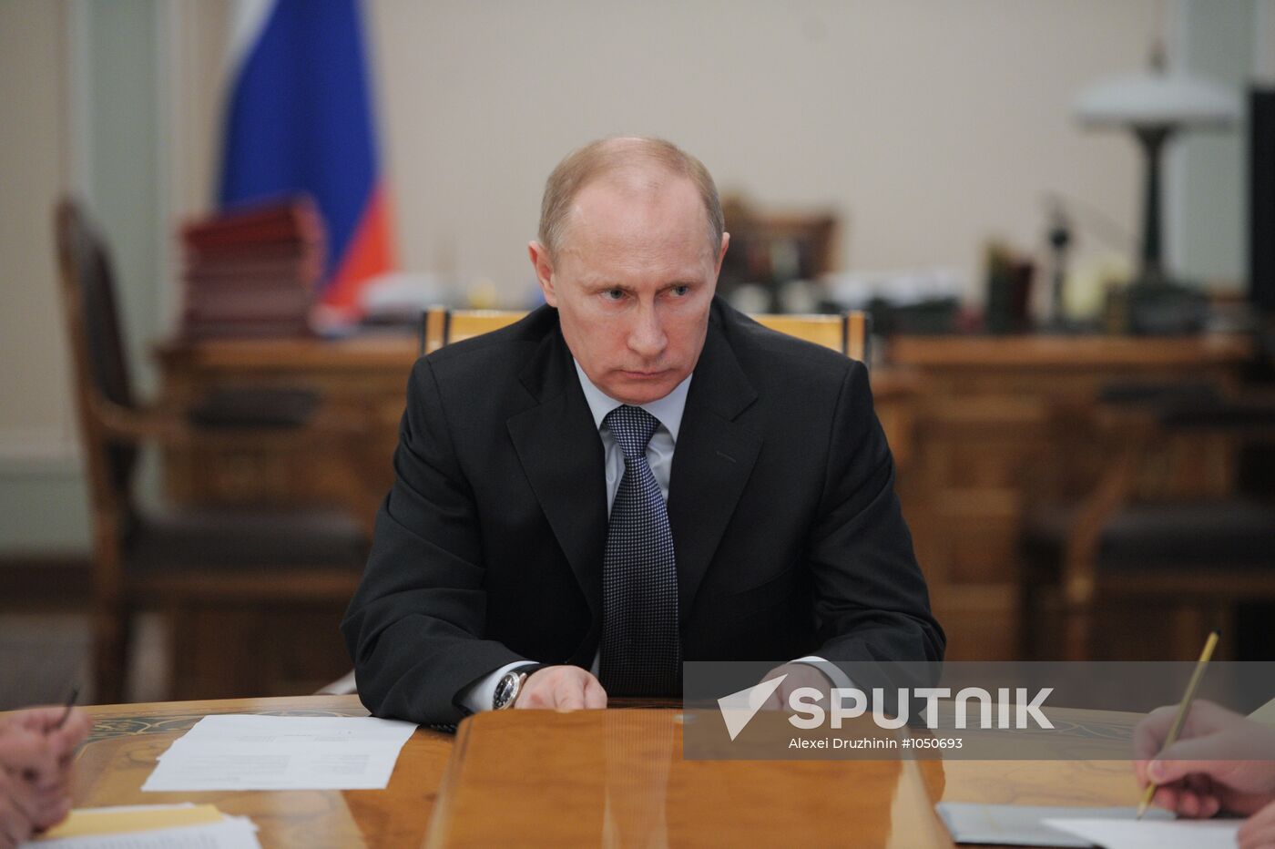 V.Putin conducts conference in Novo-Ogaryovo