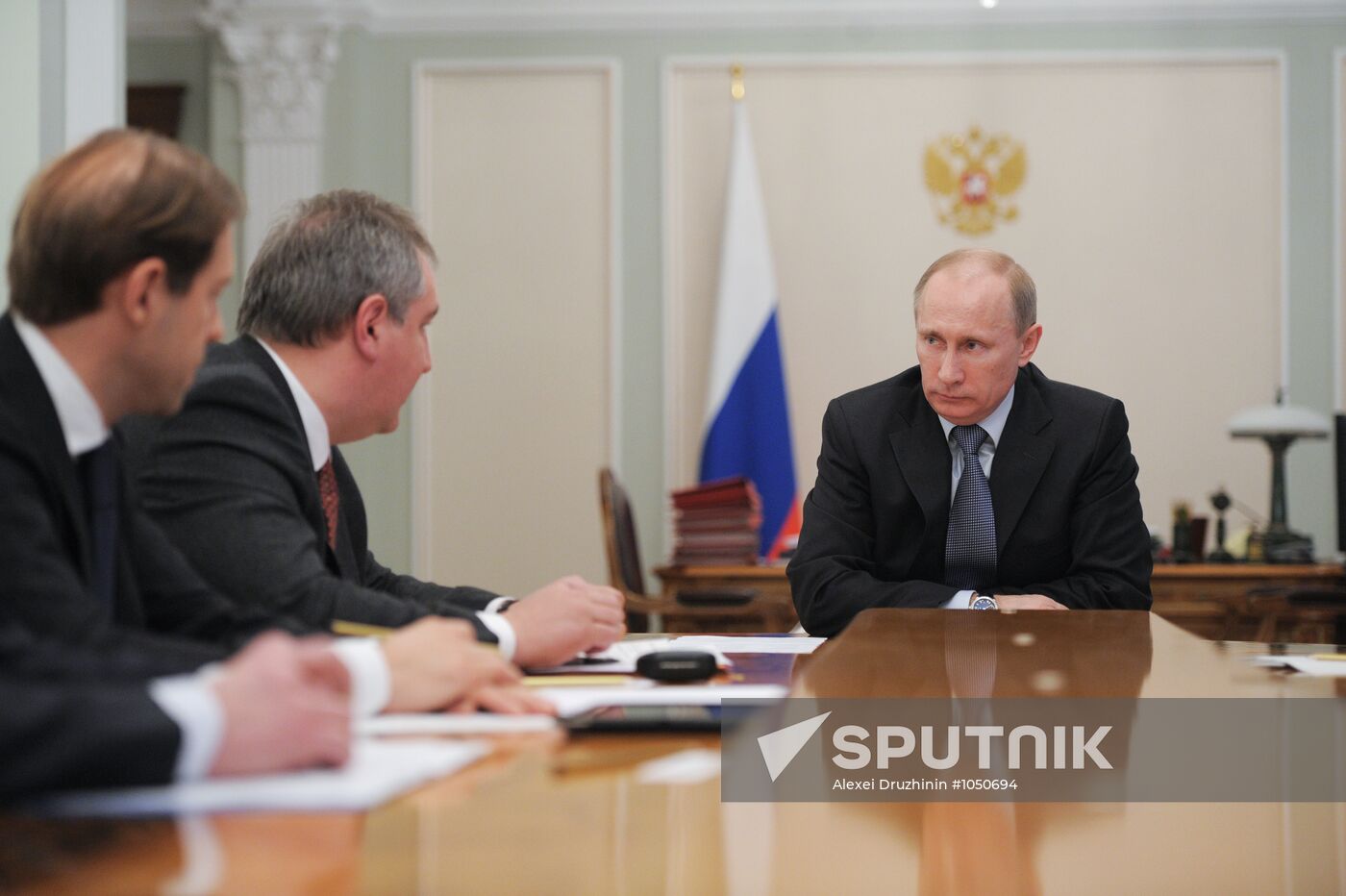 V.Putin conducts conference in Novo-Ogaryovo
