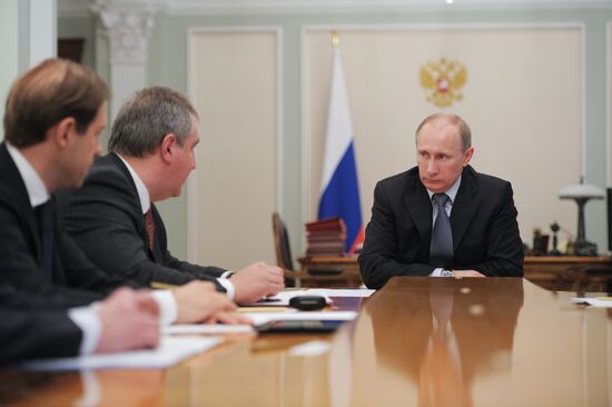 V.Putin conducts conference in Novo-Ogaryovo
