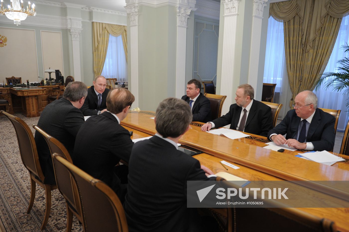 V.Putin conducts conference in Novo-Ogaryovo
