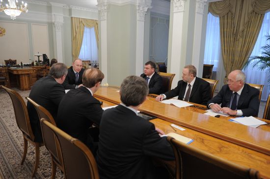 V.Putin conducts conference in Novo-Ogaryovo