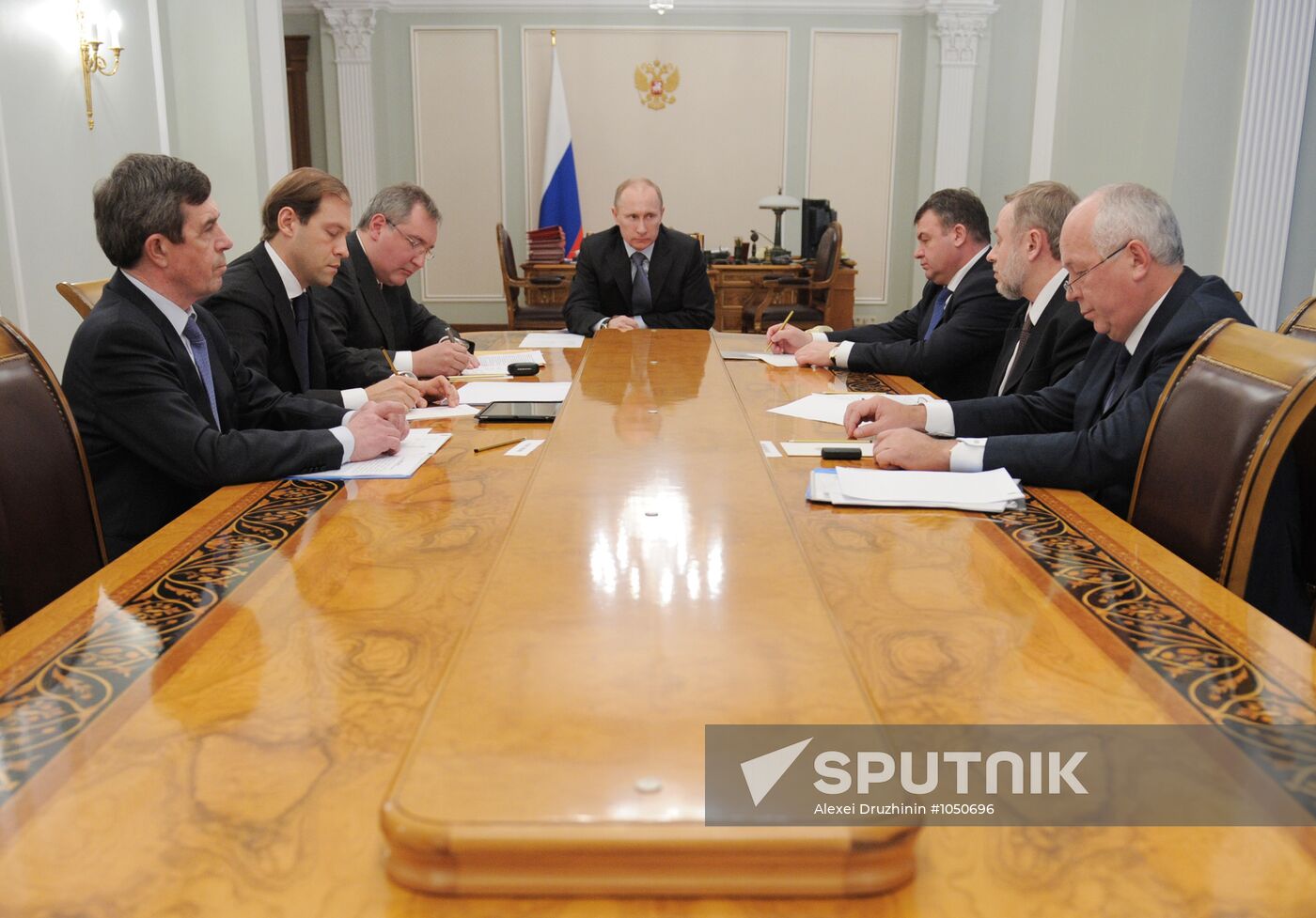 V.Putin conducts conference in Novo-Ogaryovo